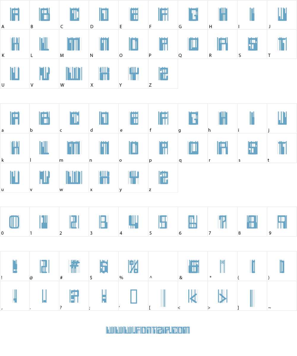 Thought Police Font Character